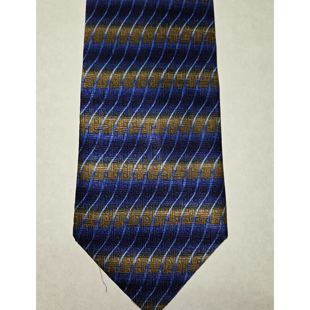 Martin Wong 100% Silk Hand Made Neck Tie Multicolored Abstract 59" x 4"